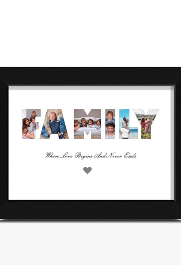 Personalised Family Photo Collage Print – Unique Gift Idea