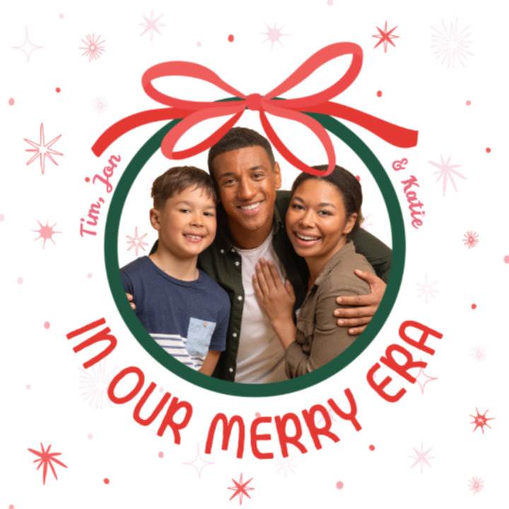 🎀 ✨ Merry Era Custom Christmas Portrait Poster ✨
