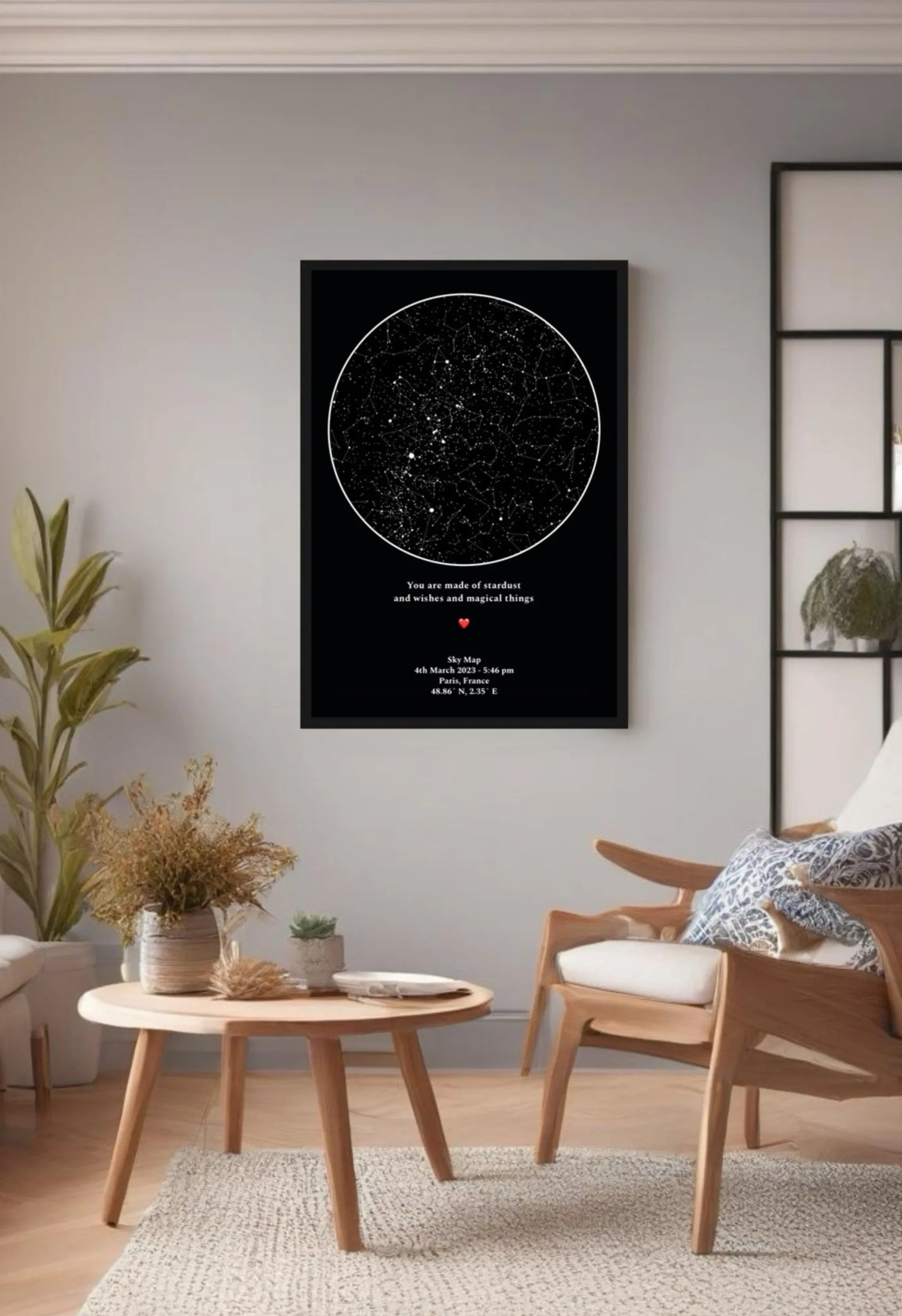 Custom Star Map Poster – Personalized Night Sky Print, Romantic Gift - PersonalisePro #