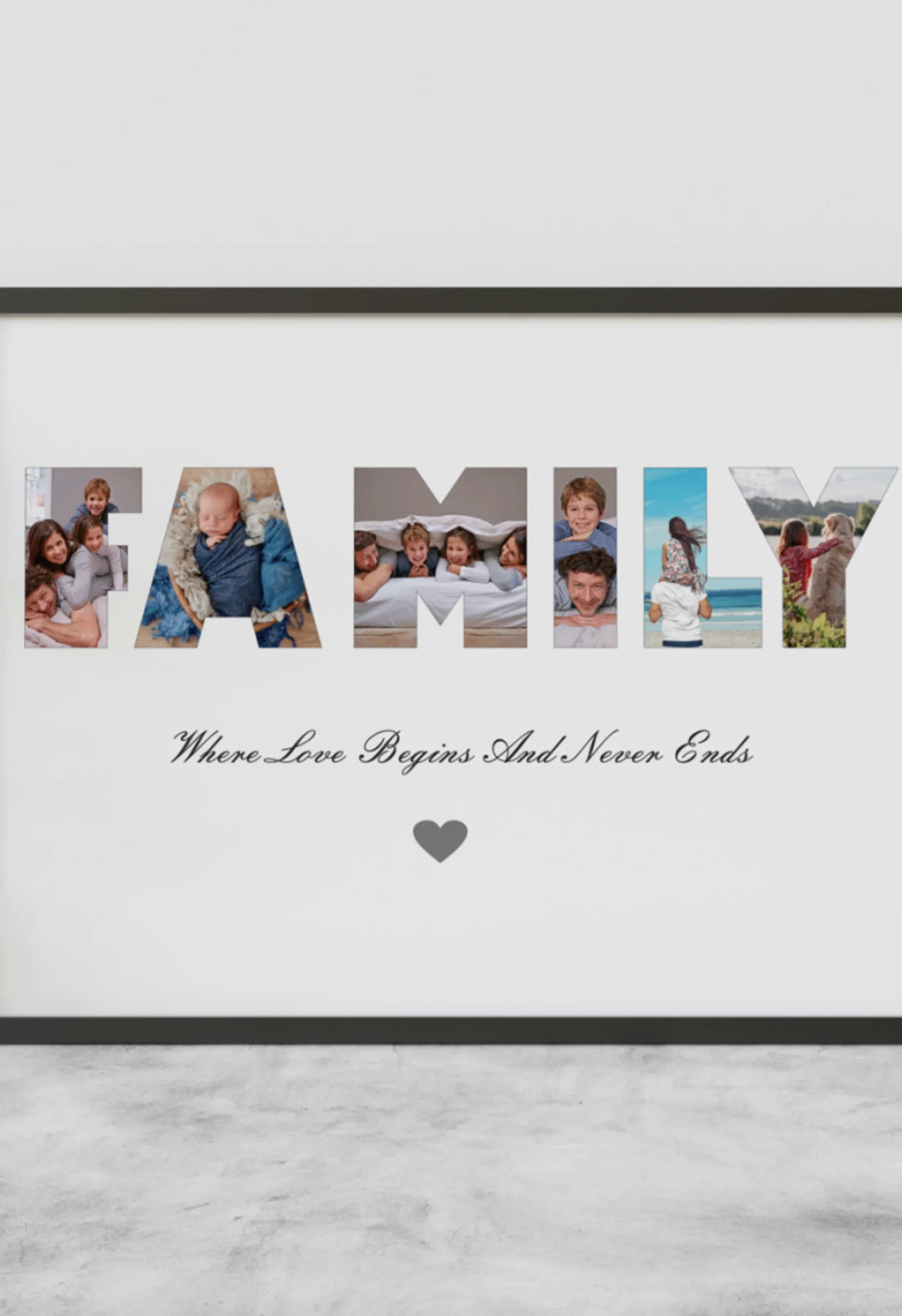 Personalised Family Photo Collage Print – Unique Gift Idea