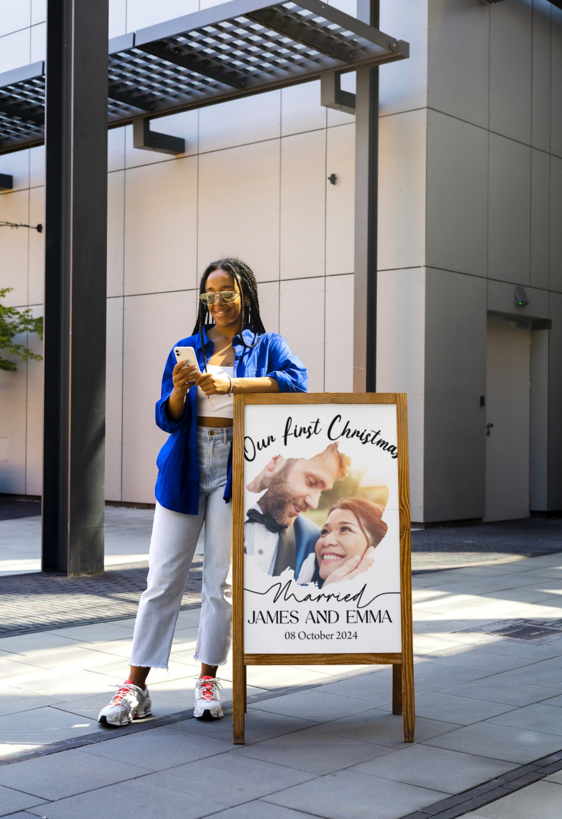 Our First Christmas Married Ornament 🎄 Personalized Couple Gift