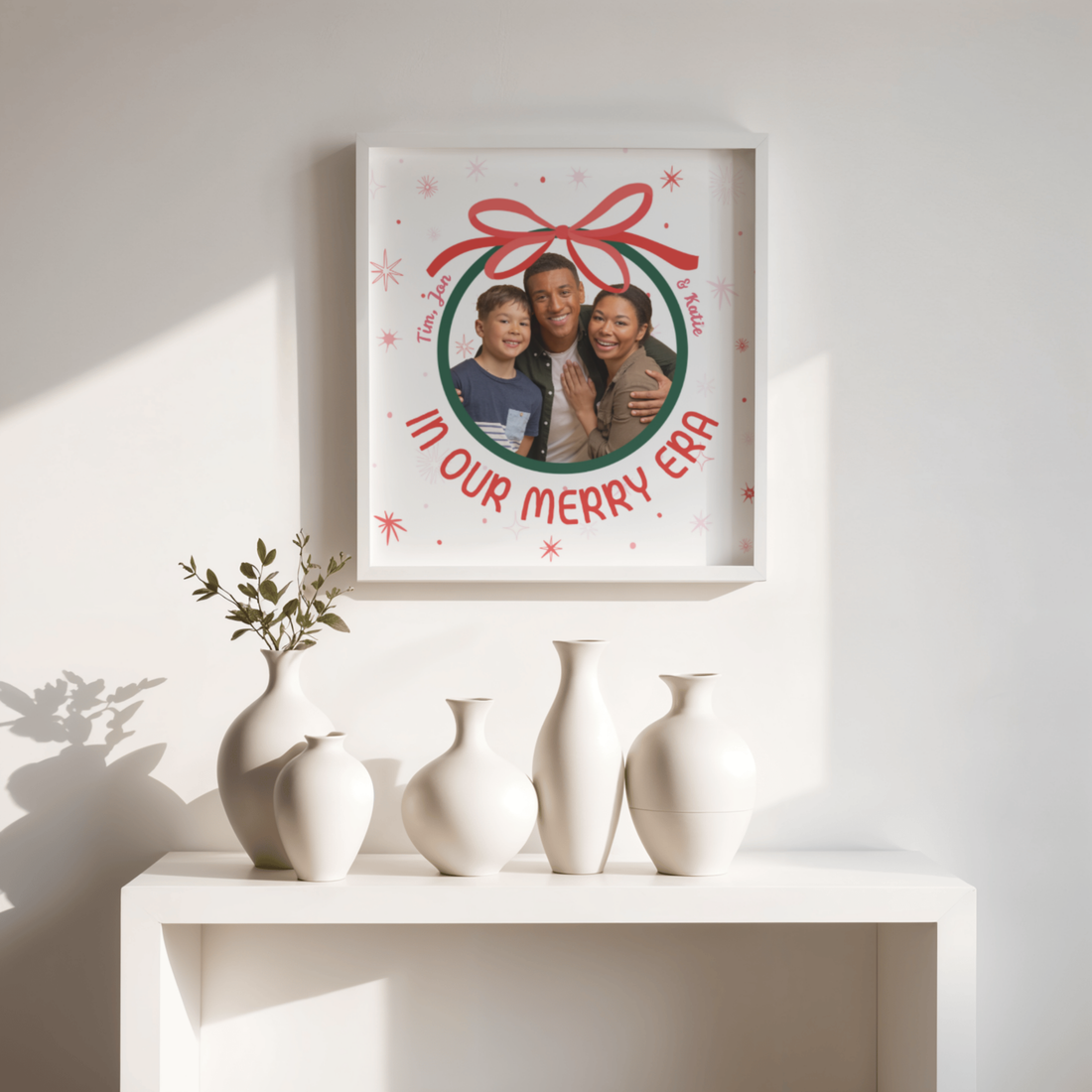 🎀 ✨ Merry Era Custom Christmas Portrait Poster ✨