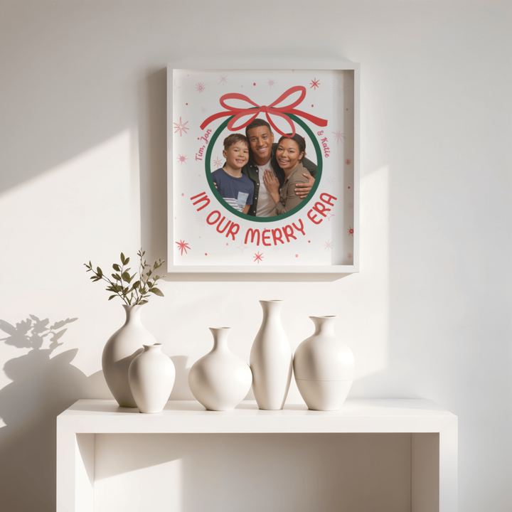 🎀 ✨ Merry Era Custom Christmas Portrait Poster ✨