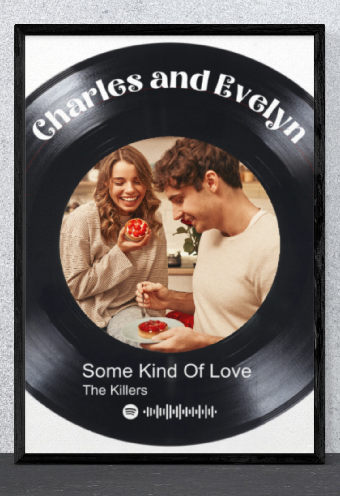 Custom Spotify Vinyl Song Print – Personalised Music Wall Art