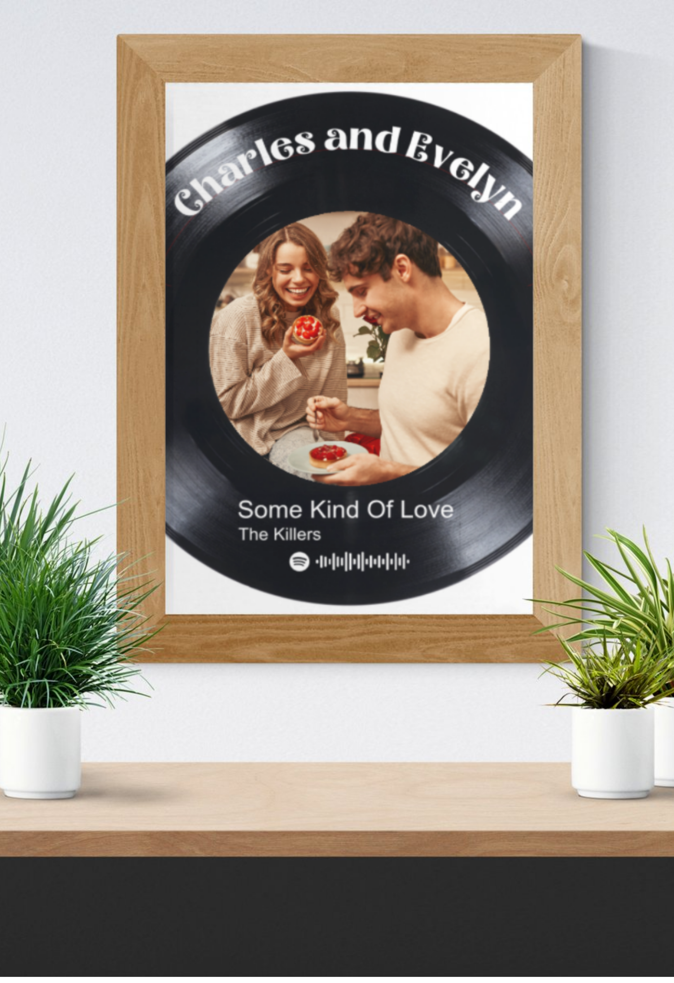Custom Spotify Vinyl Song Print – Personalised Music Wall Art
