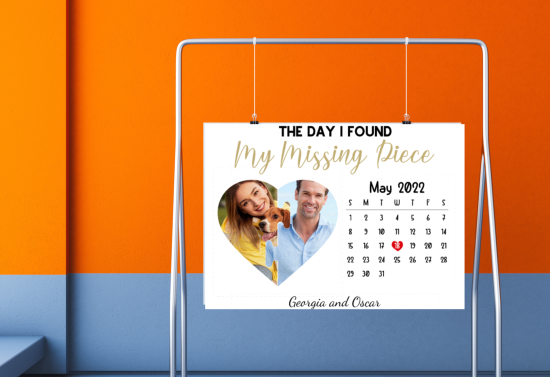 Personalised Couple Calendar Print – The Day I Found You