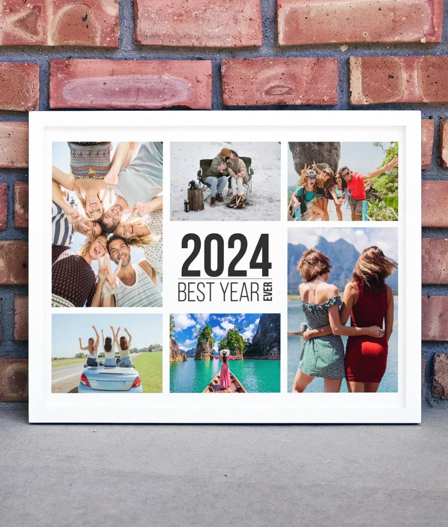 Best Year Ever Personalised Friends Photo Print Gift - PersonalisePro 