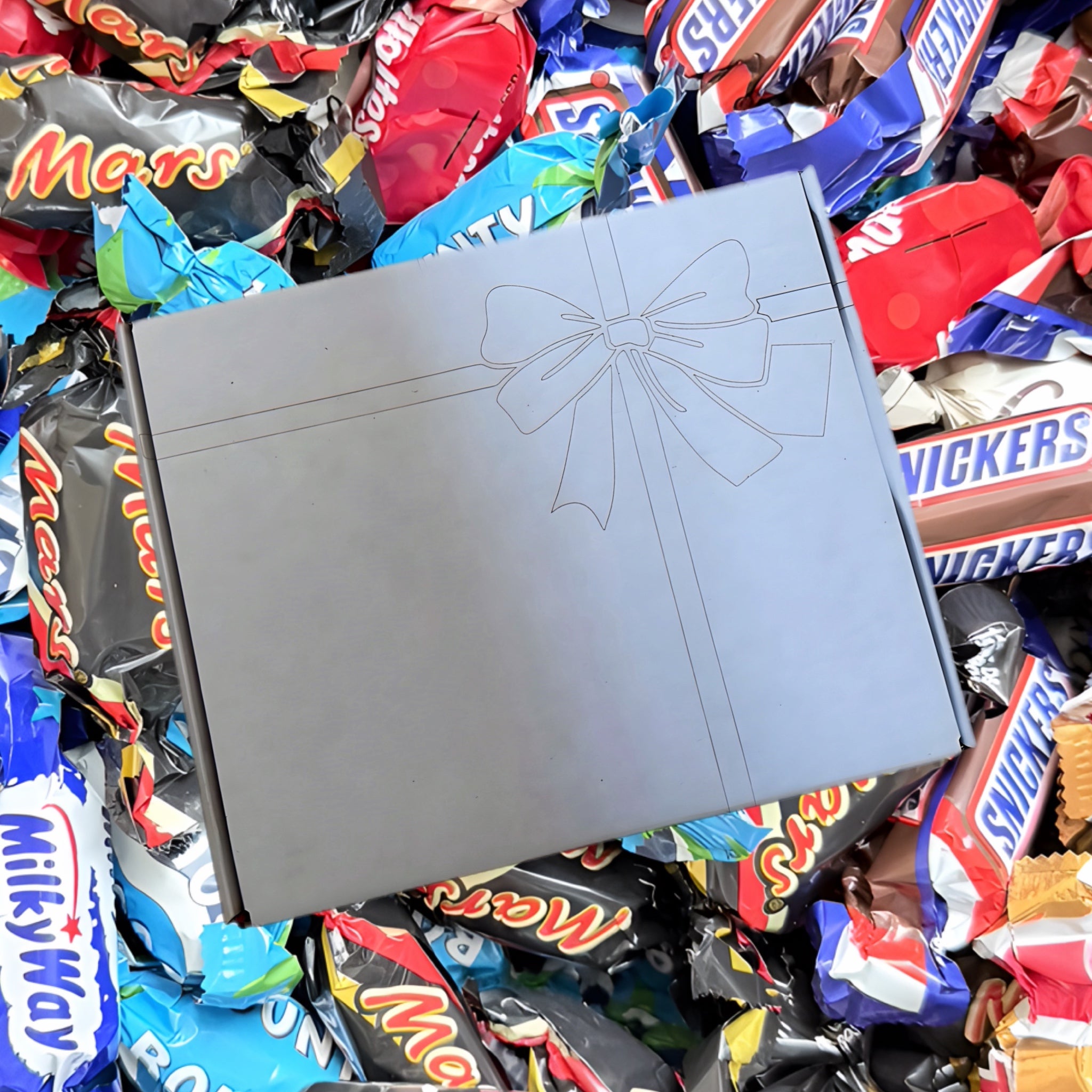 Personalised Christmas Gift Box – Festive Sweets, Pen & Spoon Set 🎅