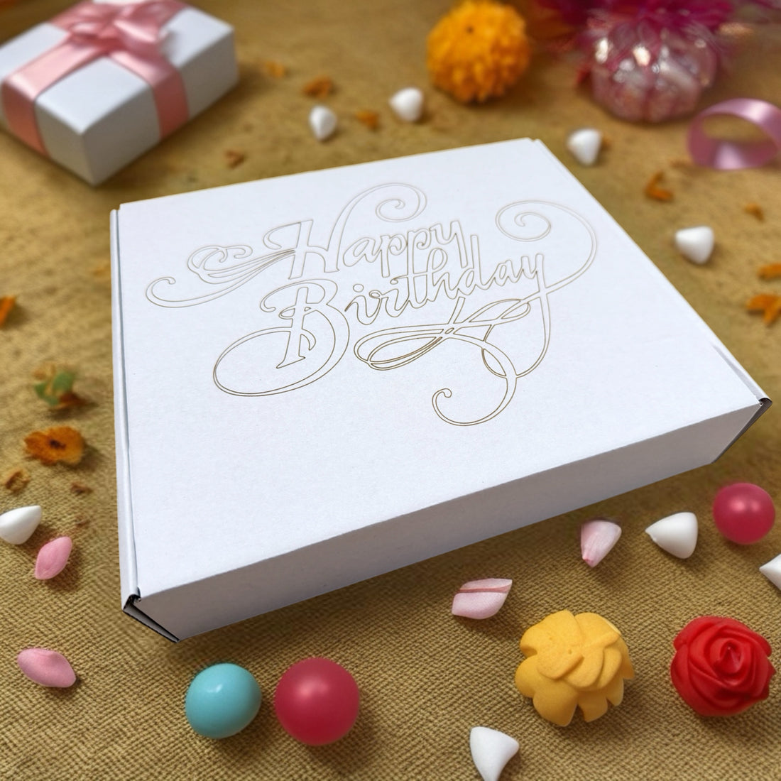 Personalised Christmas Gift Box – Festive Sweets, Pen & Spoon Set 🎅