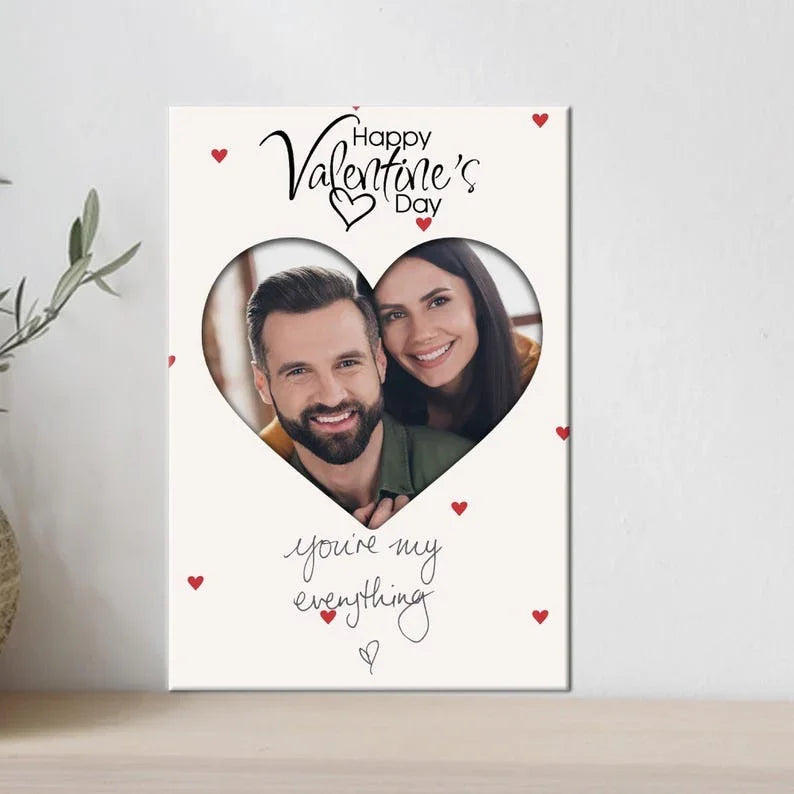 Romantic Couple Poster – Personalised Photo Print Gift
