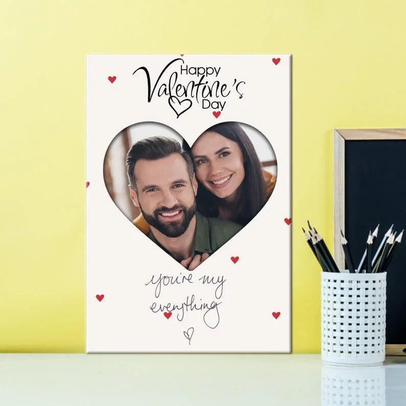 Romantic Couple Poster – Personalised Photo Print Gift