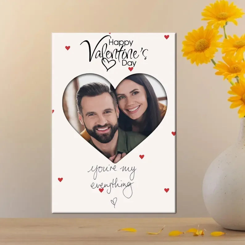 Romantic Couple Poster – Personalised Photo Print Gift