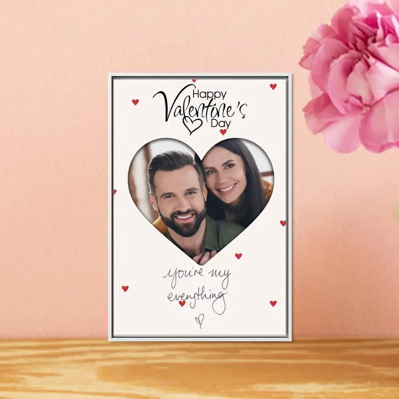 Romantic Couple Poster – Personalised Photo Print Gift