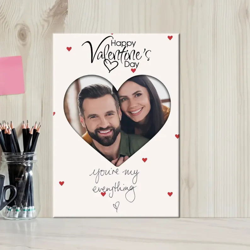 Romantic Couple Poster – Personalised Photo Print Gift